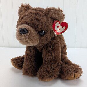 Vintage Ty Classic Cocoa Brown Bear Plush 10" Stuffed Animal 1996 Grizzly Tag